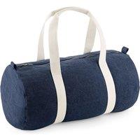 Bagbase Men's Denim Barrel Bag in Blue