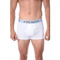 4 The Bants Men's Boxer Style Pants in White | Size: Medium