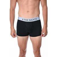 4 The Bants Men's Boxer Style Pants in Jet Black | Size: XL