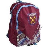 West Ham United FC Men's Crest Backpack in Maroon