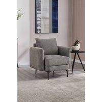 More4Homes Sofia 1 Seater Fabric Sofa in Taupe