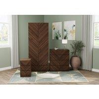 GFW Catania 3 Piece Bedroom Set in Walnut