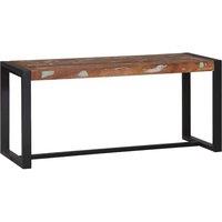 Berkfield Home Bench Multicolour Solid Reclaimed Wood 100 x 35 x 45 cm
