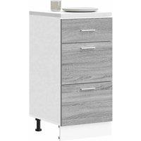 Berkfield Home Bottom Cabinet Grey Sonoma 40x46x81.5 cm Engineered Wood