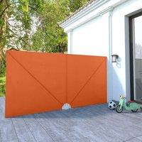 Berkfield Home Collapsible Terrace Side Awning Terracotta 400x200 cm