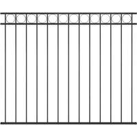 Berkfield Home Fence Panel Steel 1.7x1.5 m Black