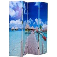 Berkfield Home Folding Room Divider 160x170 cm Beach