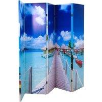 Berkfield Home Folding Room Divider 200x170 cm Beach
