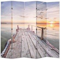 Berkfield Home Folding Room Divider 200x170 cm Lake