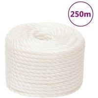 Berkfield Home Work Rope White 10 mm 250 m Polypropylene