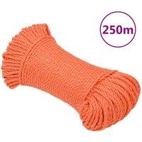 Berkfield Home Work Rope Orange 8 mm 250 m Polypropylene
