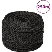 Berkfield Home Work Rope Black 16 mm 250 m Polypropylene