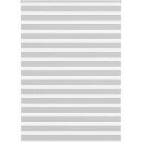 Berkfield Home Zebra Blind Light Grey 155x200 cm Fabric Width 150.9 cm Polyester