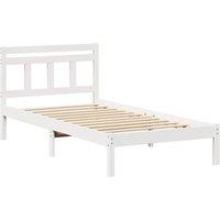 Berkfield Home White 100 x 200 cm Solid pine wood