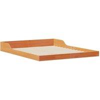 Berkfield Home Wax brown 140 x 220 cm Solid pine wood