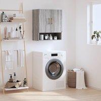 Berkfield Home Wall Cabinet Grey Sonoma 60x31x70 cm Engineered Wood | Size: 60 x 31 x 70 cm