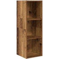 Berkfield Home TV Cabinet with Shelf Old wood 37 x 37 x 107 cm Engineered wood in Brown