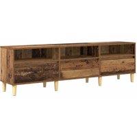 Berkfield Home TV Cabinet with Drawer Old wood Engineered wood