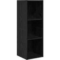 Berkfield Home TV Cabinet Black oak 37 x 37 x 107 cm Engineered wood