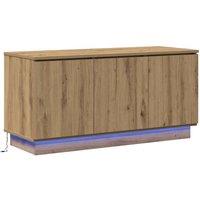 Berkfield Home TV Cabinet Artisan Oak 100x38x49 cm Engineered Wood in Brown | Size: 100 x 38 x 49 cm