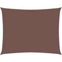 Berkfield Home Sunshade Sail Oxford Fabric Rectangular 3.5x4.5 m Brown