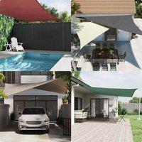 Berkfield Home Sun Shade Sail Dark Green 7x5x5 m 100% Polyester Oxford