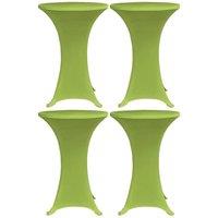 Berkfield Home Stretch Table Cover 4 pcs 80 cm Green