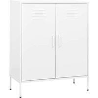 Berkfield Home Storage Cabinet White 80x35x101.5 cm Steel