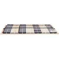 Berkfield Home Slatted Bed Base Manual Brown 90 x 190 cm Wood & Plastic