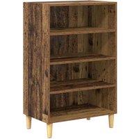 Berkfield Home Sideboard with Shelf Old wood 57 x 35 x 90 cm Engineered wood in Brown