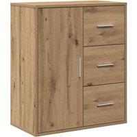 Berkfield Home Sideboard Artisan oak 60 x 31 x 70 cm Engineered wood in Brown