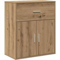 Berkfield Home Sideboard Artisan oak 60 x 31 x 70 cm Engineered wood in Brown