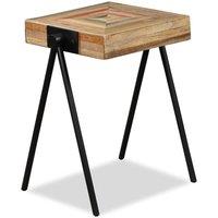 Berkfield Home Side Table Solid Reclaimed Teak