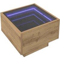 Berkfield Home Side Table Artisan oak 40 x 40 x 30 cm Engineered wood in Brown