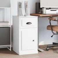 Berkfield Home Side Cabinet with Drawer White 40x50x75 cm Engineered Wood | Size: 40 x 50 x 75 cm