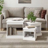 Berkfield Home Nesting Tables 3 pcs White Engineered Wood