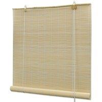 Berkfield Home Natural Bamboo Roller Blinds 120 x 160 cm in Beige
