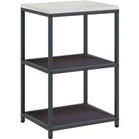 Berkfield Home Kitchen Storage Shelf with Storage Black Steel