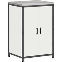 Berkfield Home Kitchen Storage Cabinet with Shelf with Storage with Door White Steel
