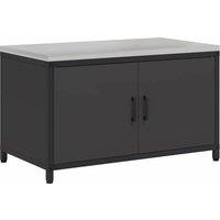 Berkfield Home Kitchen Storage Cabinet with Shelf with Storage with Door Black Steel