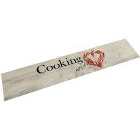 Berkfield Home Kitchen Rug Washable Peper Cooking 60x300 cm Velvet in Grey
