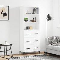 Berkfield Home Highboard White 69.5x34x180 cm Engineered Wood