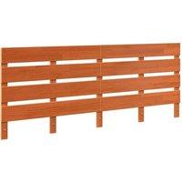 Berkfield Home Headboard Wax brown 200.5 x 3 x 80 cm Solid pine wood