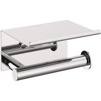 Cosmic Paper Holder With Cover Chrome Architect Sp in Grey