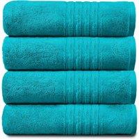 GAVENO CAVAILIA 4 Pack Hampton Towel in Teal | Size: Bath Sheet