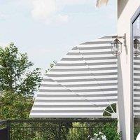 Berkfield Home Balcony Privacy Screen Anthracite & white 140 x 140 cm Fabric in Grey