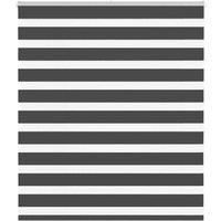 Berkfield Home Zebra Blind Black 130x100 cm Fabric Width 125.9 cm Polyester