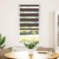 Berkfield Home Zebra Blind 80 x 150 cm Coffee in Brown