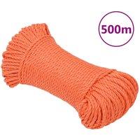 Berkfield Home Work Rope Orange 3 mm 500 m Polypropylene