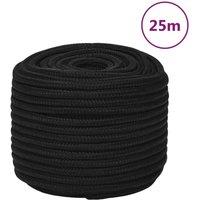 Berkfield Home Work Rope Black 14 mm 25 m Polyester